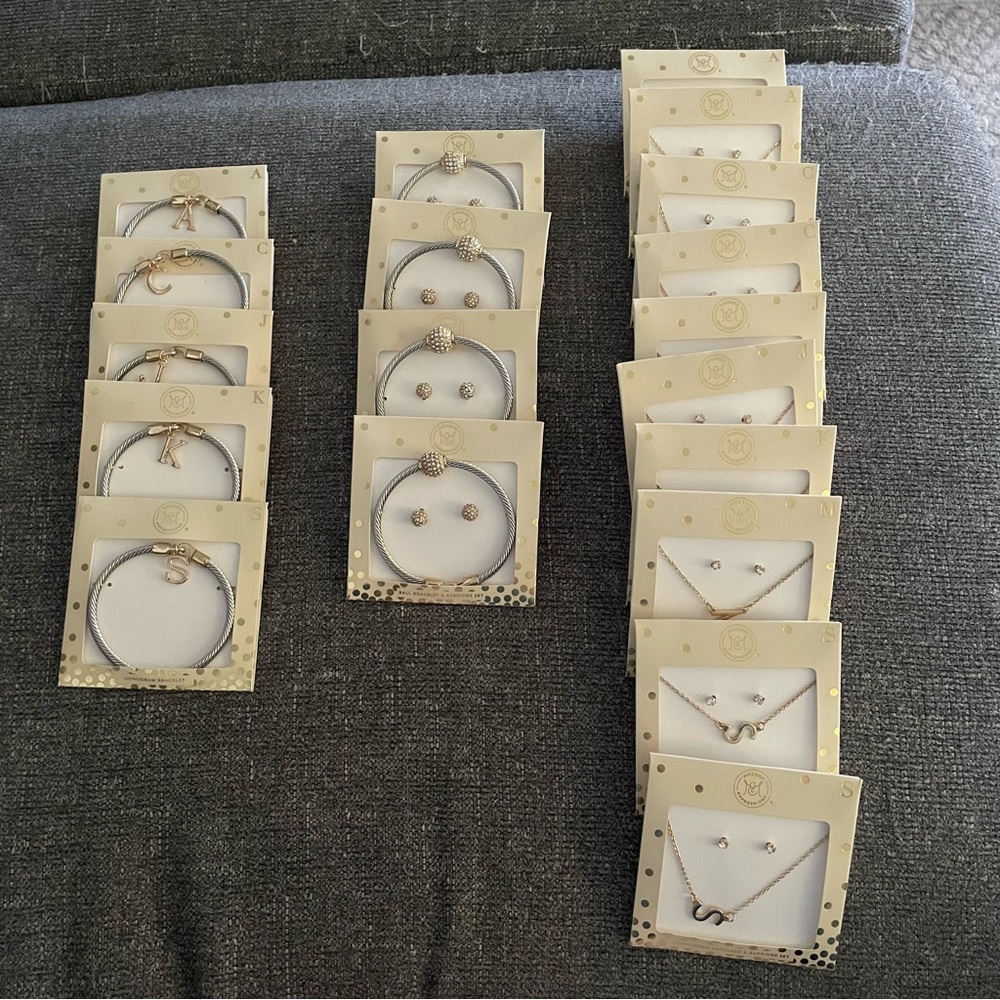 Modern Expressions 19 piece Monogram Fashion Jewelry Bundle